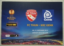 Programma UEFA EL 2013/14 FC Thun - KRC Genk