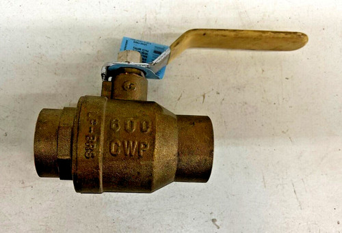Apollo Lead Free Ball Valve 1-1/4" Sweat 600 CWP Brass 94ALF-206-01A