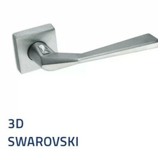 Coppoa Maniglia SWAROVSKI Porte Interne Sicma Cromo Satinato,Porta,Bussola  166C