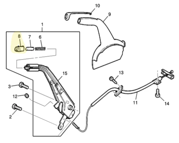 Genuine GM NOS 92145430 Park Brake Push Button 2004-2006 Pontiac GTO - Image 2 of 4