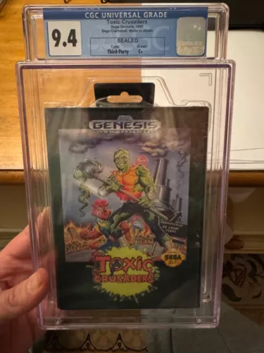 Toxic Crusaders SEGA GENESIS GAME SEALED GRADED 9.4