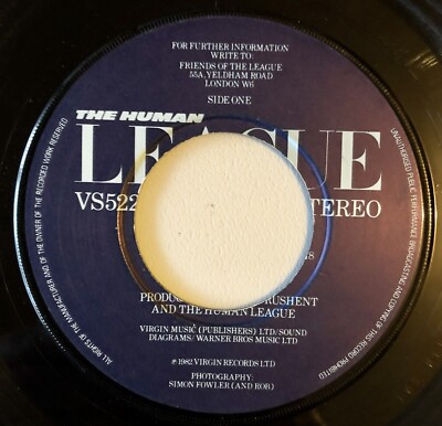 Human League Mirror Man s/w You remember Me Of Gold 7'' 45rpm UK EX