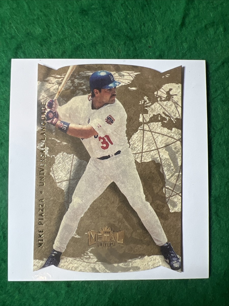 Mike Piazza 限定版 フィギュア 1998 プレミアコレクション 1998 Fleer/Skybox Universal Language Die Cut Mike Piazza HOF