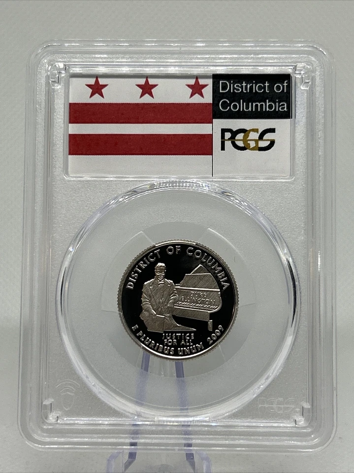 2009-S Flag Clad District of Columbia Quarter DC PR70DCAM PCGS🇺🇸✨ - Image 3 of 4