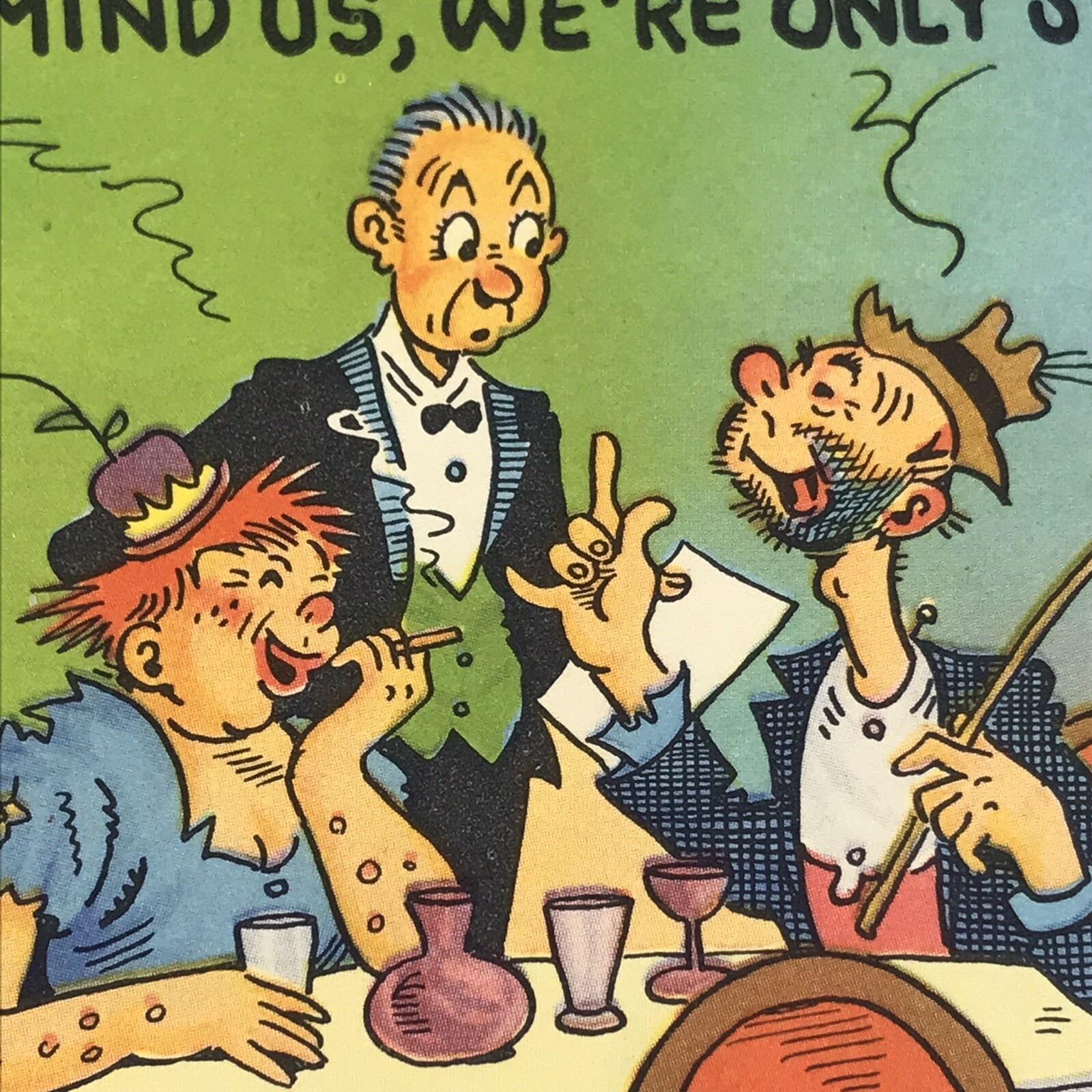 Humorous Vintage Postcard Hobo In Fancy Restaurant Funny Cartoon Art | eBay Humorous Vintage Postcard Hobo In Fancy Restaurant Funny Cartoon Art | eBay