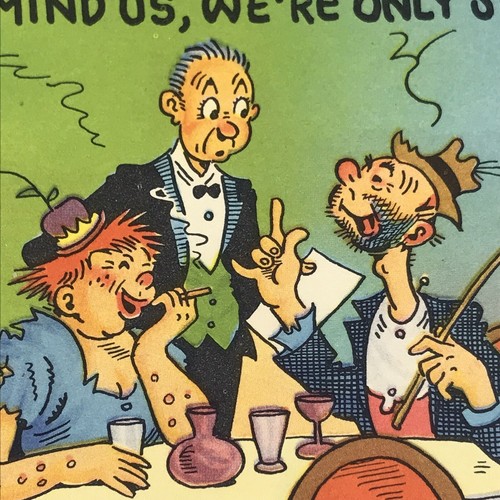 Humorous Vintage Postcard Hobo In Fancy Restaurant Funny Cartoon Art | eBay Humorous Vintage Postcard Hobo In Fancy Restaurant Funny Cartoon Art | eBay