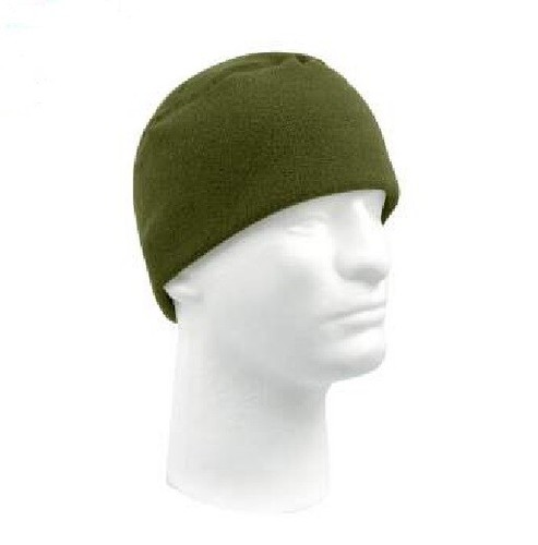 Army Green Fleece Watch Cap Beanie Knit 