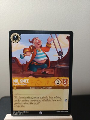 Mr. Smee - Loyal First Mate EN1 15/204 - Disney Lorcana TCG - NM