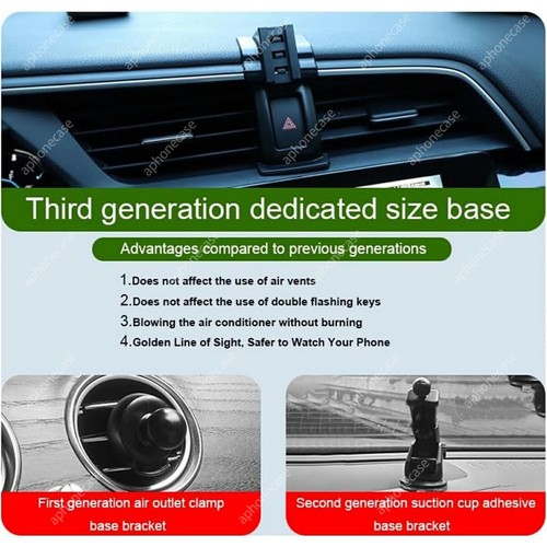 Phone Holder Mount For Mazda CX-5 2015 Dashboard Air Vent Phone Stand Kit - Picture 2 of 9