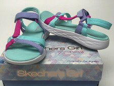 Girl's Skechers, On the GO 600 Summer Sense Sandal 302117L Aqua Girl's 3