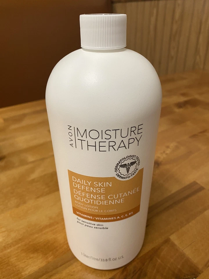 *2 PK**Avon Moisture Therapy Daily Skin Defense Body Lotion 33.8 fl.oz.~No Pump. - Image 3 of 4