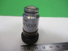MICROSCOPE PART OBJECTIVE ZEISS WINKEL 100X GERMANY OPTICS AS PICTURED S2-C-94