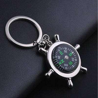 Creative Metal Alloy Keyfob Car Keyring Unisex Keychain Compass Key Chain Ring Creative Metal Alloy Keyfob Car Keyring Unisex Keychain Compass Key Chain Ring