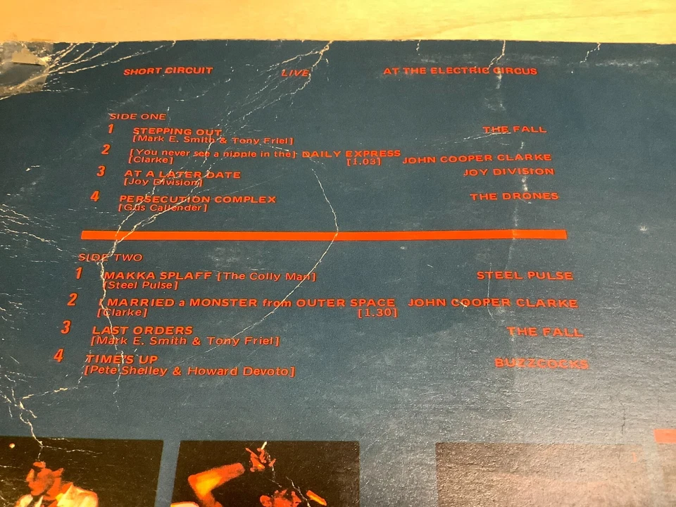 V/A Short Circuit Live At The Electric Circus Vinyl 10" & 7" Blue/Pink Buzzcocks Foto 3 de 4