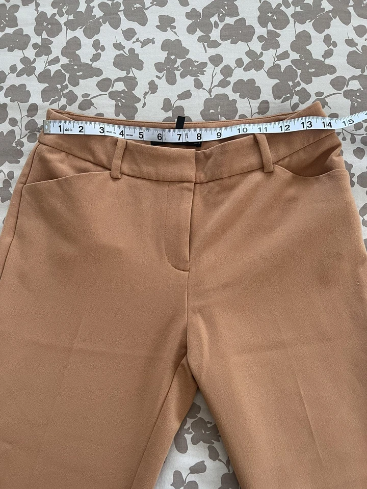 Pantalón de vestir Robert Rodriguez marrón camel para mujer talla 2 Foto 3 de 4