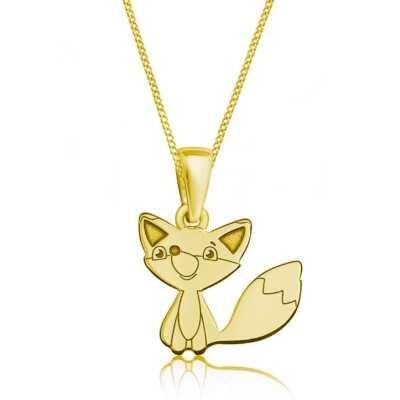 LONAGO 925 Sterling Silber Halskette Mit Tieranhänger – Kaninchen, Fuchs, Giraffe, Ente Für Frauen