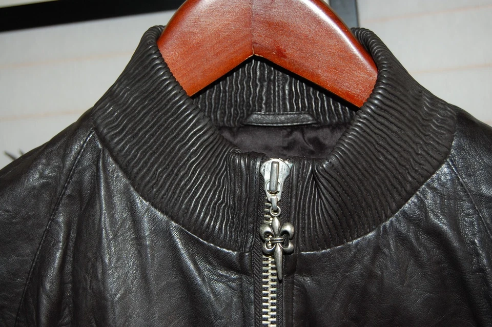 XXL 🔥 Royal Underground Cuero Pesado Motociclista Montar Moto Bomber Chaqueta Foto 4 de 4