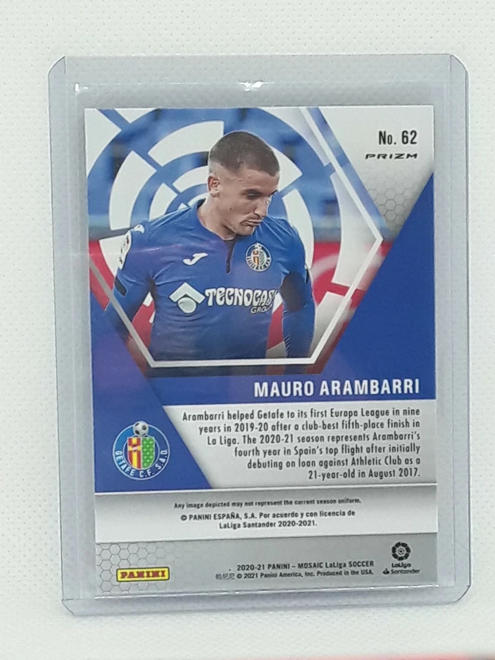 Mauro Arambarri 2020-21 Panini La Liga Mosaic Soccer - GENESIS #62 - Getafe - Image 2 of 2