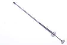 ✅ GITZO 17CM, 6.7” REMOTE SHUTTER CABLE RELEASE NICKLE PLATE ANTIQUE CAMERA 66-2