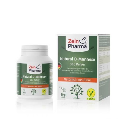 NATURAL D-Mannose aus Birke ZeinPharma Pulver 50 g
