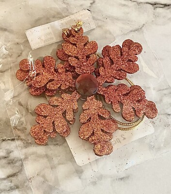 2 pc Glitter Brights Christmas Ornaments 