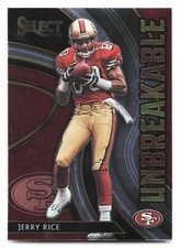 Jerry Rice 2020 Panini Select Unbreakable #U8 San Francisco 49ers