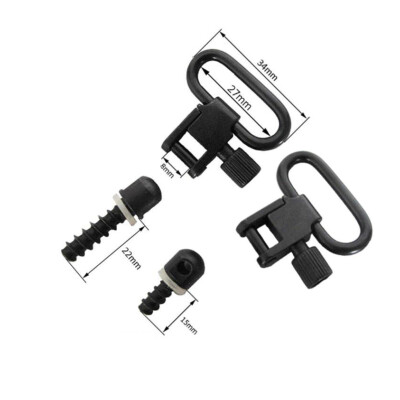1 Pair Quick Detach 1'' Swivels Adapting Hunting Gun Straps Rifle Sling US Stock