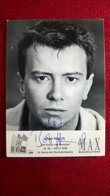 Original-Autogramm von Bob Hirsch, s/w-Bild-Karte, Postkartengröße