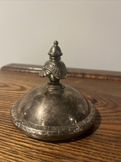Victorian Silver Plate Lid Pickle Castor Jar