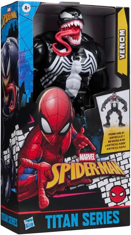 Marvel Spider-Man Titan Series Venom Deluxe Action Figure, 12-Inch-Scale (30 cm)