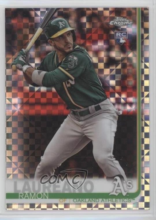 2019 Topps Chrome Mega Box X-Fractor Ramon Laureano #178 8kv