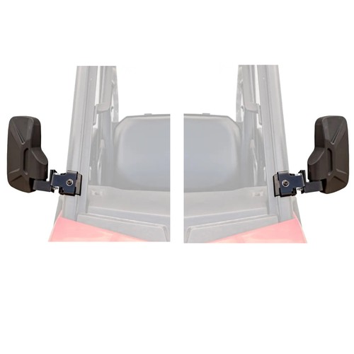 SuperATV Side View Mirrors for Polaris/ Can-Am With Pro-Fit Cage - Pair