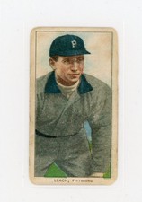 1909-11 T206 Tommy Leach Sovereign 350 back tobacco baseball card