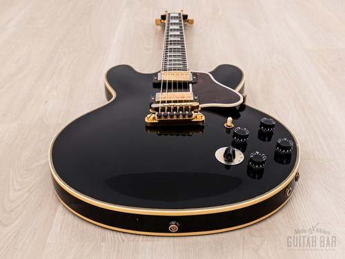 1995 Gibson BB King Lucille ES-355 Semi-Hollowbody Guitar Ebony Stereo w/ Case - Picture 10 of 22