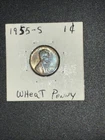 1955S Wheat Penny Rare Tone