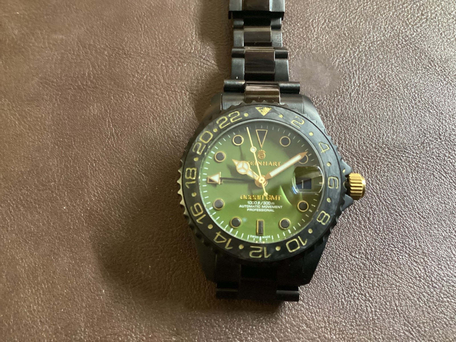 Steinhart Ocean One GMT Military Ceramic Bezel 300M 39MM Limited Edition #199