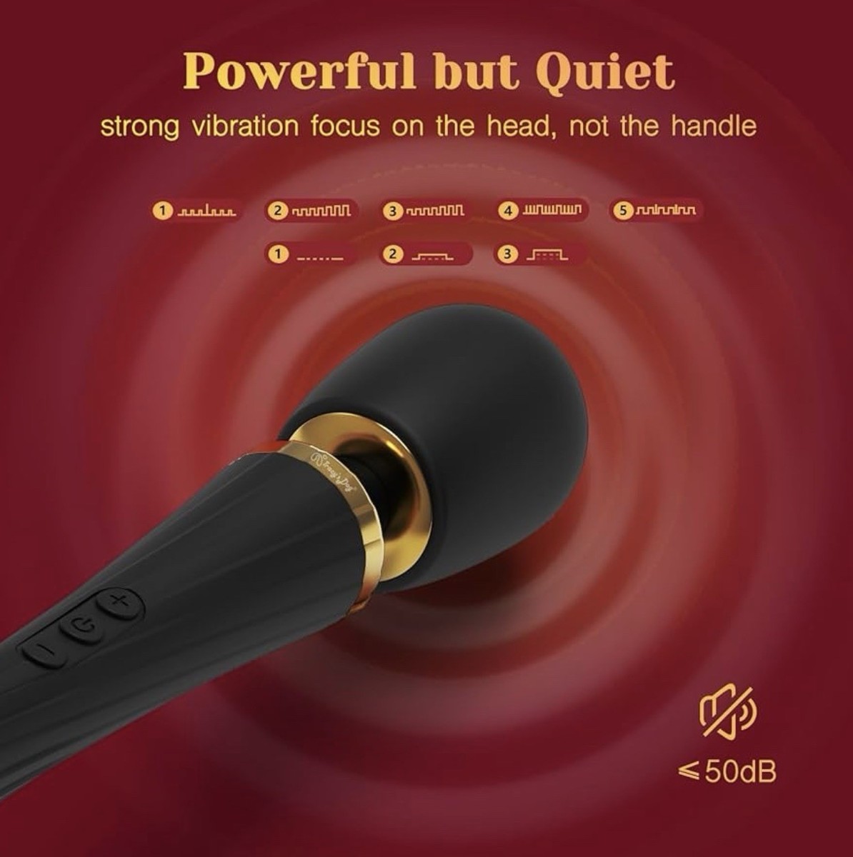 Tracy's Dog Wand Vibrator Massager 4 Attachments Silicone Waterproof Sex  Toy