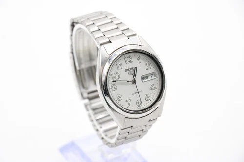 F Vintage Gents Automatic Seiko 5 Day/ Date 7S26-3180 Wristwatch Working