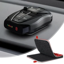 Radar Detector Mount with Dashboard Hook-and-Loop Installation, Tool-Free Set...