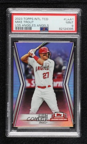 2023 International Trading Card Day Los Angeles Angels Mike Trout PSA 9 MINT
