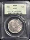 1899 Barber Half Dollar PCGS MS-63 OGH PQ+ LOOKS 65
