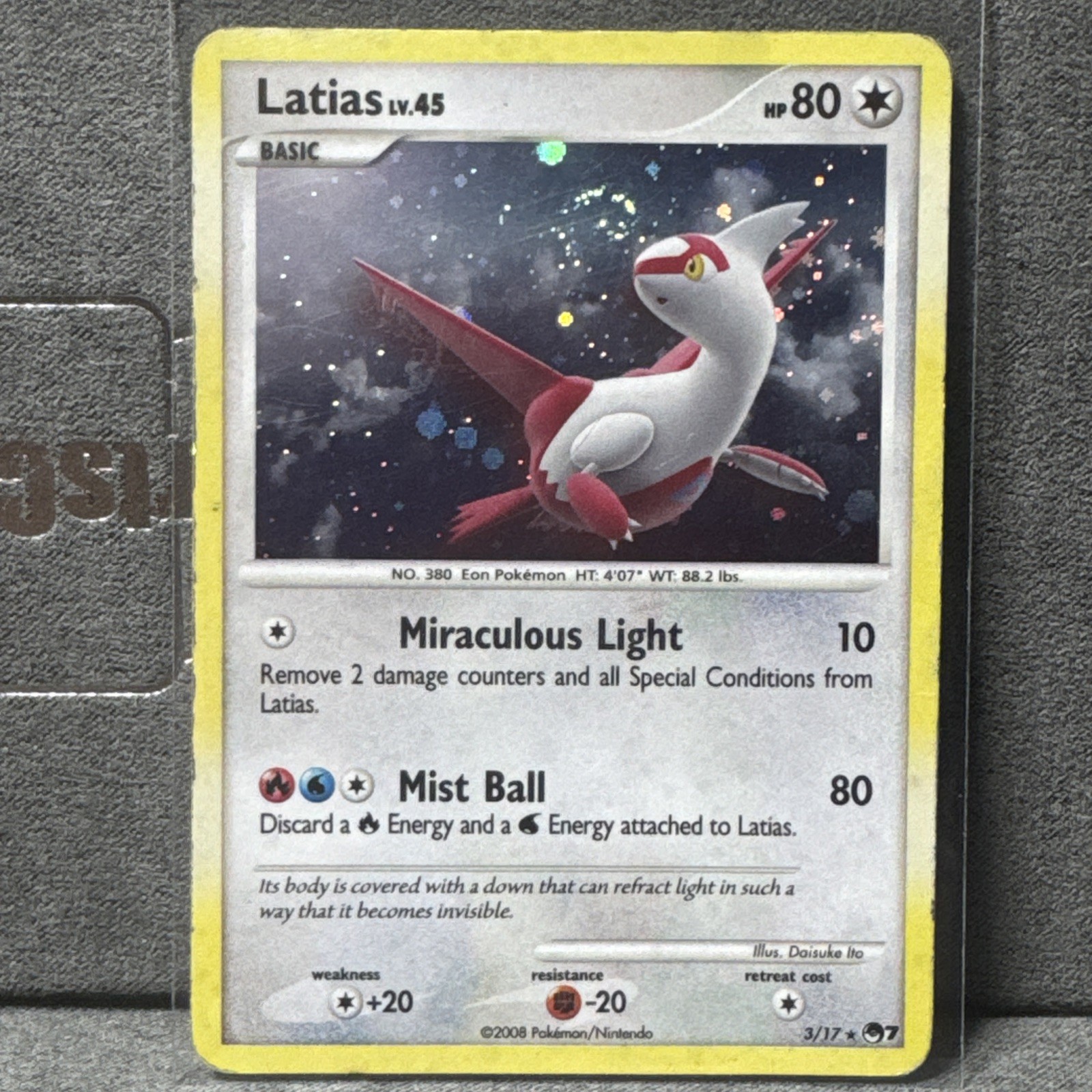 2008 Latias 3/17 POP Series 7 holofoil Rare English