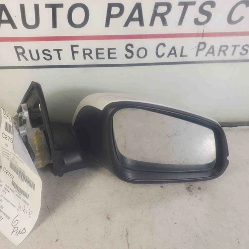 13 14 15 BMW X1 PASSENGER RIGHT SIDE POWER DOOR MIRROR 6 PINS WHITE EXT