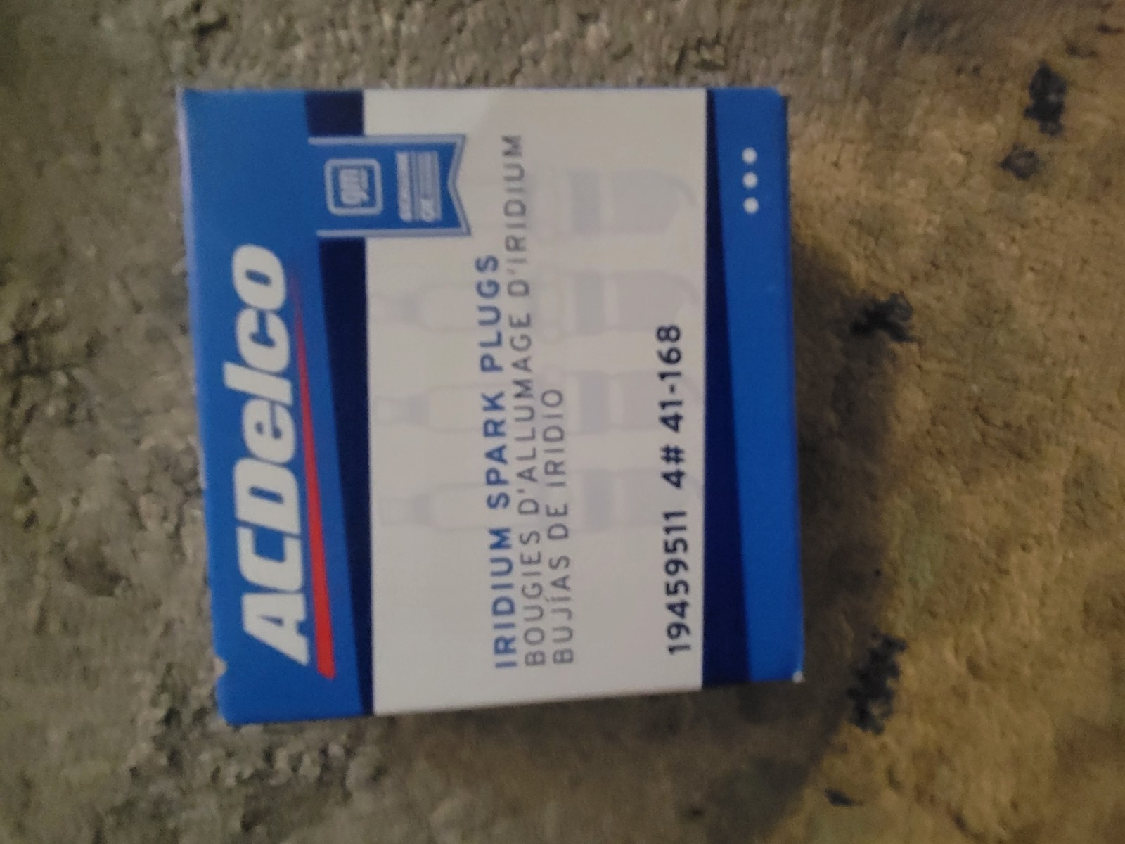 ACDelco 41-168 Iridium Spark Plugs 19459511 GM Genuine OEM 4 Pack 