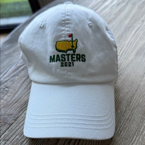 Masters 2021 Hideki Matsuyama Japan Champion Year White Cap Augusta Logo