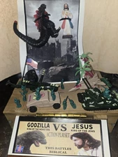 Godzilla  VS Jesus  Action Playset