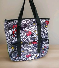 Lindo bolso de mano de viaje Disney Mickey Mouse con cremallera superior Disney bolso de mano para pasar la noche