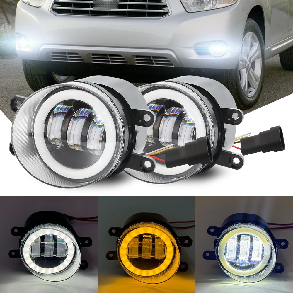 Front Bumper Clear Lens Fog Lights Lamp For TOYOTA 4RUNNER 2010-2013 White 6000K