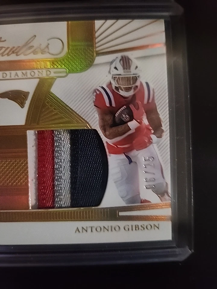 2024 Panini Flawless Dual Diamond Rhamondre Steveson Antonio Gibson 06/26 - Image 2 of 4