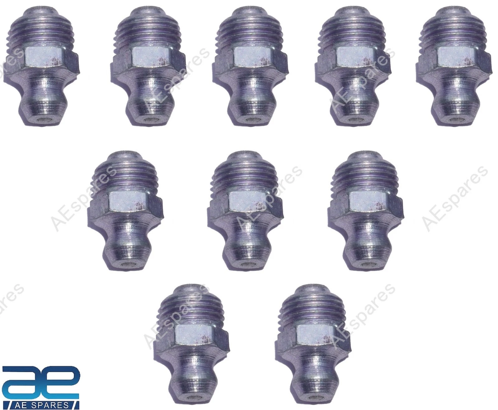 Grease Nipple 1/8 BSP Straight 10 Units JCB 3c 3cx 4cx 530 532 535 537 Model